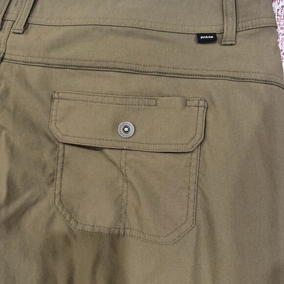 prAna Halle Pant Plus II Olive Green Women’s 20W ReZion Stretch Hiking Pants - Picture 8 of 12